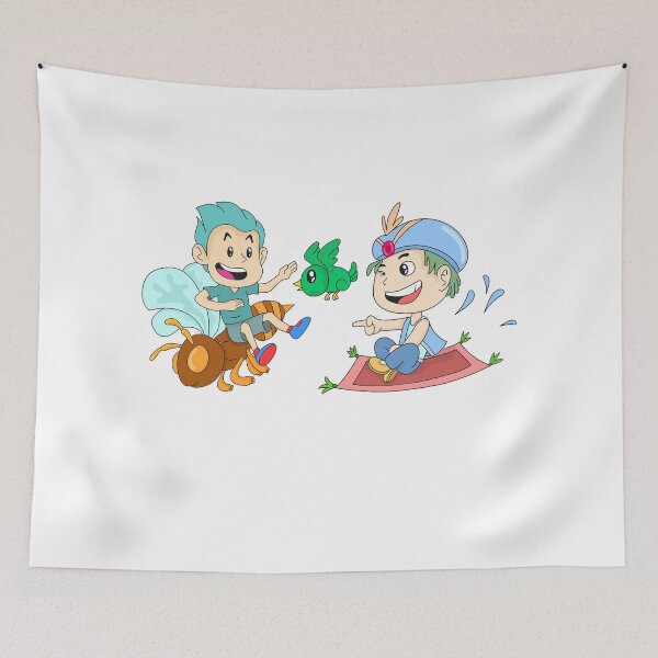 Item preview, The boy flew on the bee and Aladin was flying Riding the carpet designed and sold by Scopestor.
