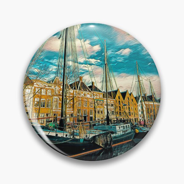 Item preview, Groningen, Netherlands Cityscape Picture Art designed and sold by KivancYucel.
