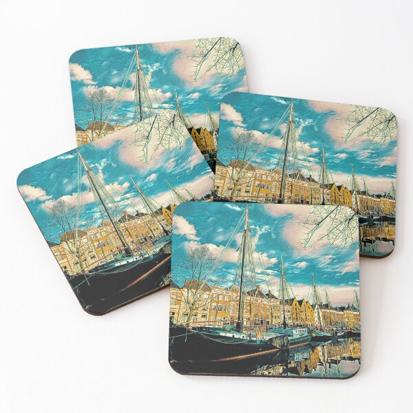 Item preview, Groningen, Netherlands Cityscape Picture Art designed and sold by KivancYucel.