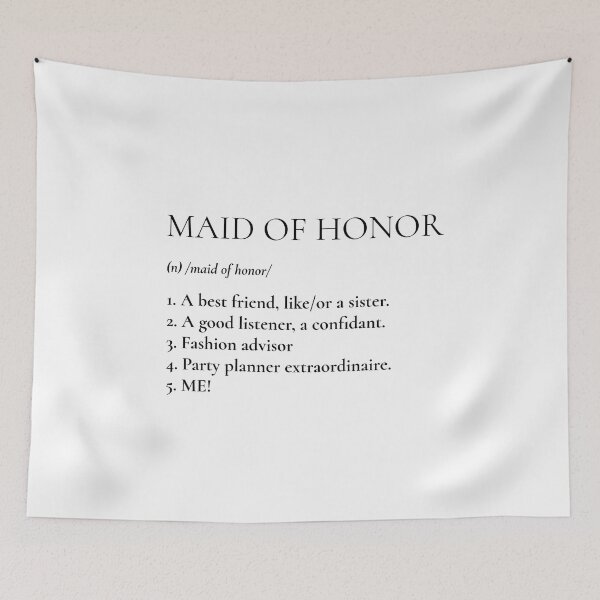 Item preview, Maid Of Honor Definition (black) designed and sold by Allyoudois.