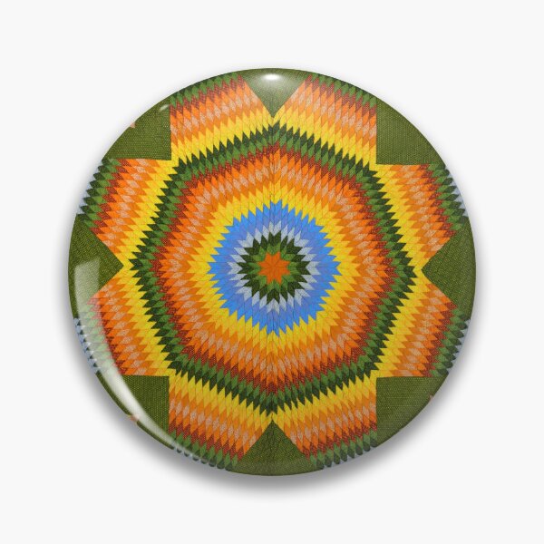 Item preview, Bright and Colorful Rainbow Moravian Star Quilt Pattern designed and sold by CatbellyDesigns.