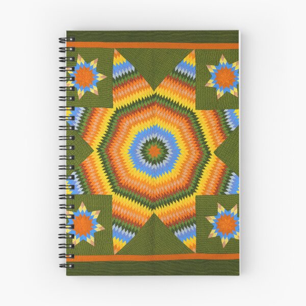 Item preview, Bright and Colorful Rainbow Moravian Star Quilt Pattern designed and sold by CatbellyDesigns.