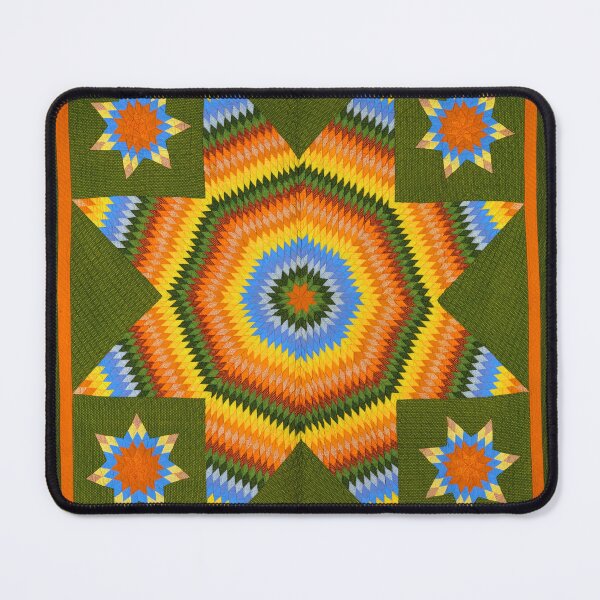 Item preview, Bright and Colorful Rainbow Moravian Star Quilt Pattern designed and sold by CatbellyDesigns.