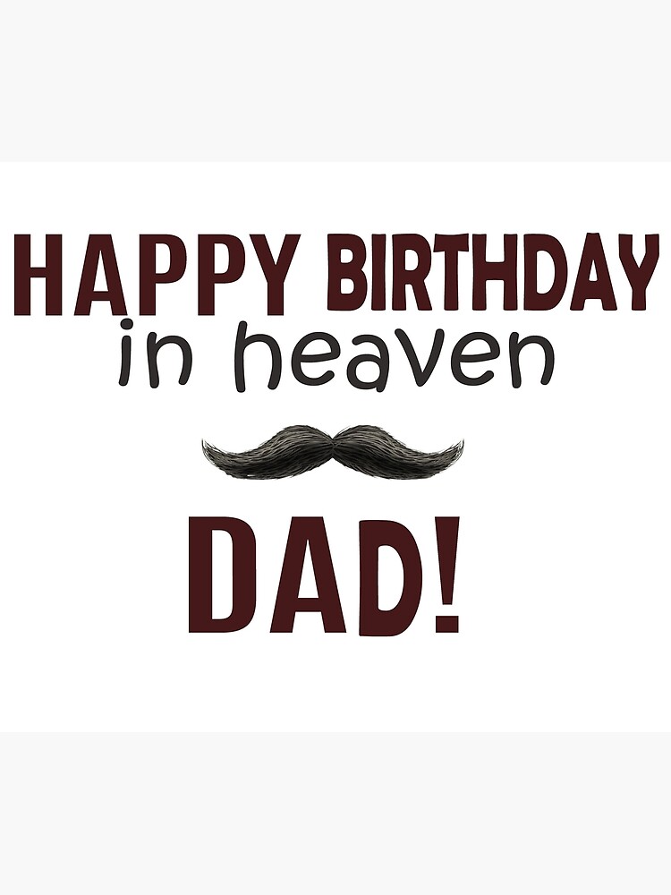 Angel In Heaven Birthday Day Card Bereavement Card For A Dad