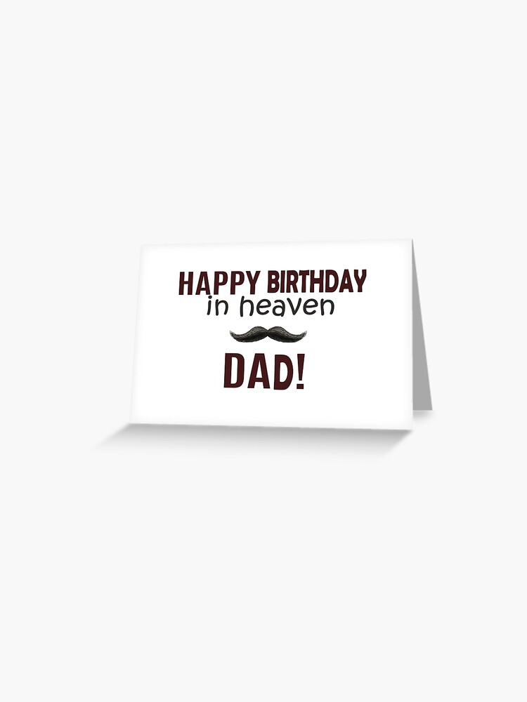 Angel In Heaven Birthday Day Card Bereavement Card For A Dad