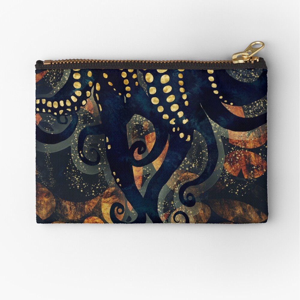 Metallic Ocean Zipper Pouch