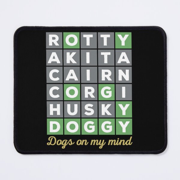 Item preview, Dogs on my mind, even when playing Wordle designed and sold by dreammerchant.