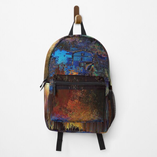 Item preview, City river at night landscape abstract psychedelic art designed and sold by stuukstly.
