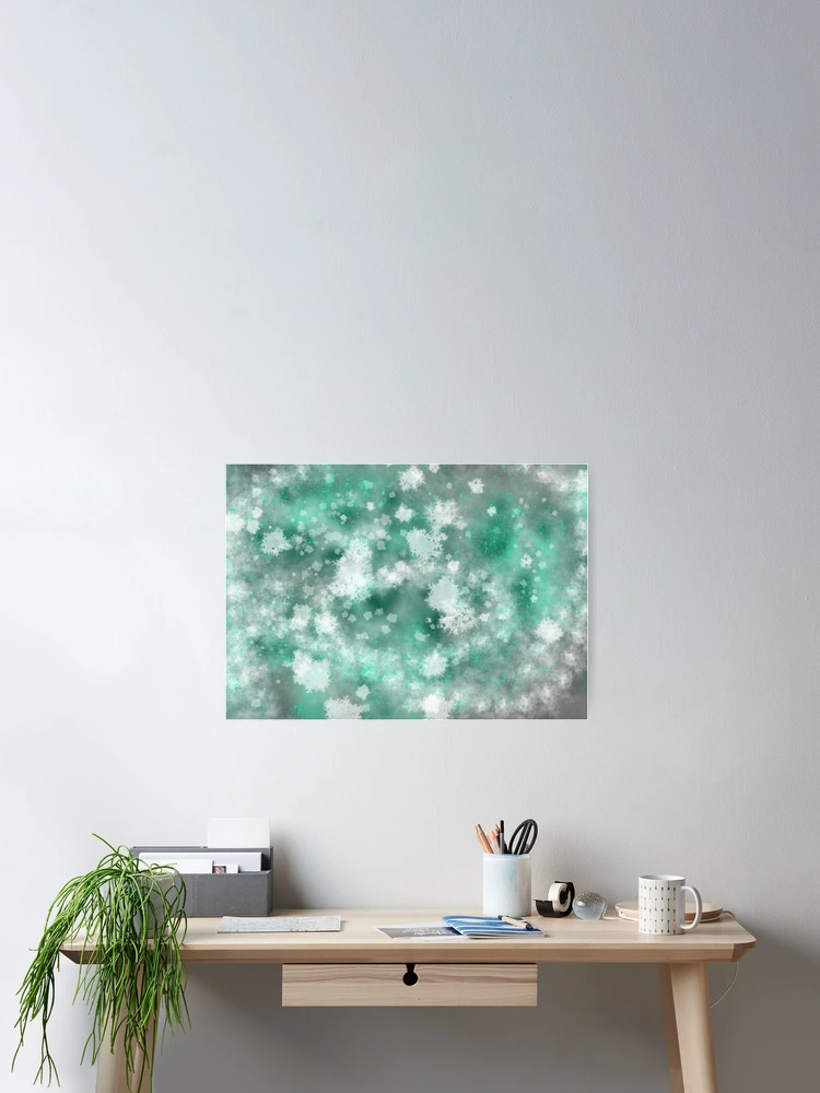 Thumbnail 2 of 3, Poster, Ice Flowers designed and sold by LinLinKB.