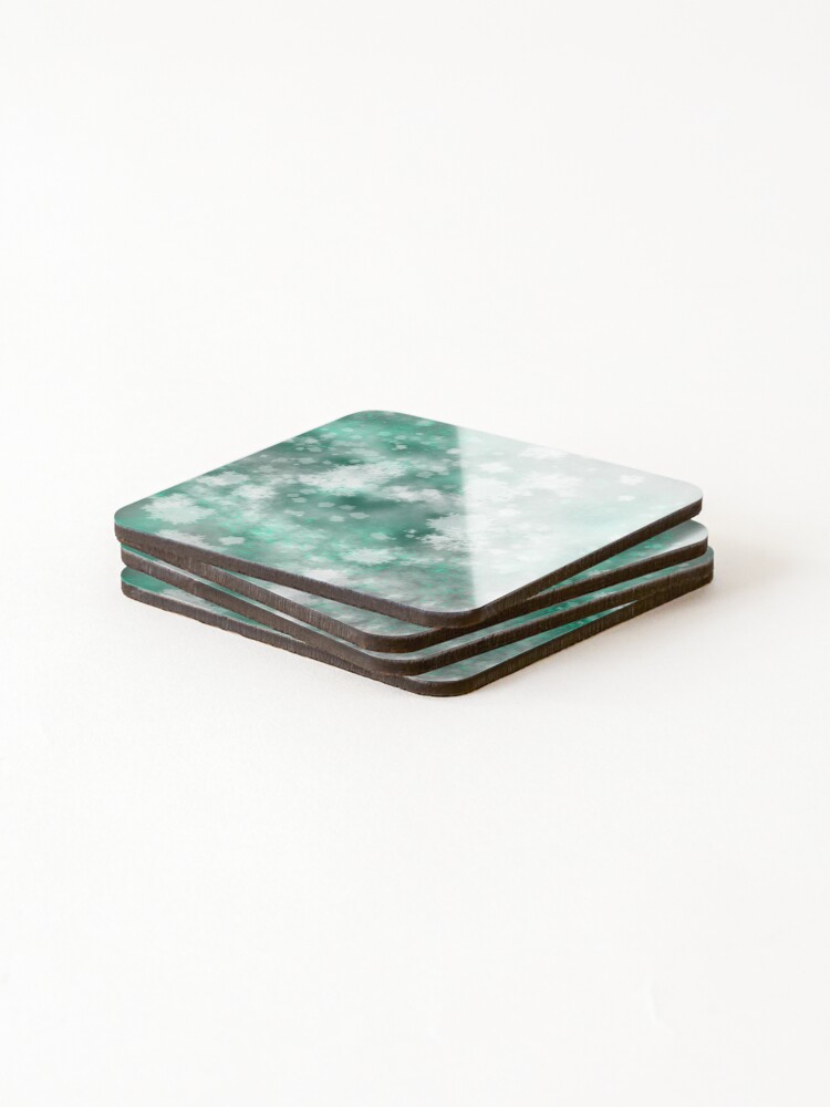Thumbnail 4 of 5, Coasters (Set of 4), Ice Flowers designed and sold by LinLinKB.