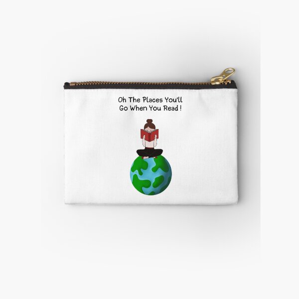 Item preview, Oh The Places You Can Go When You Read - girl sitting on the Earth reading a book  designed and sold by Fatamimosh.