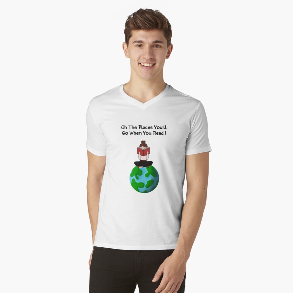 Item preview, V-Neck T-Shirt designed and sold by Fatamimosh.