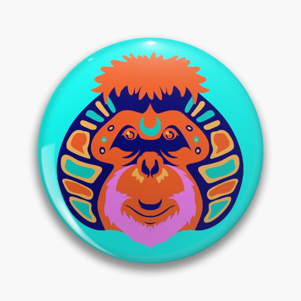 Item preview, Colorful gorilla face designed and sold by GEWINN.