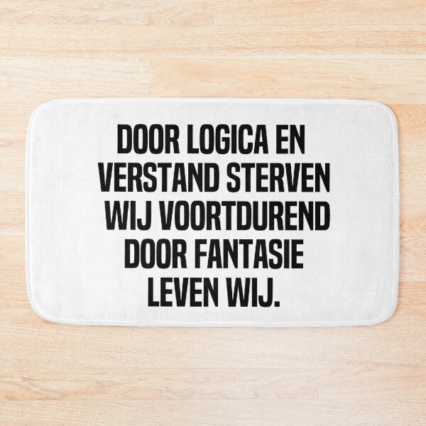 Artikelvorschau, Tür Logica En Verstand Sterven Wij Voortdurend Tür Fantasie Leven Wij entworfen und verkauft von melshirt-shop.