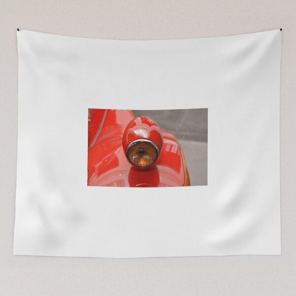 Item preview, Beautiful design car light detail on shining red hood designed and sold by oanaunciuleanu.