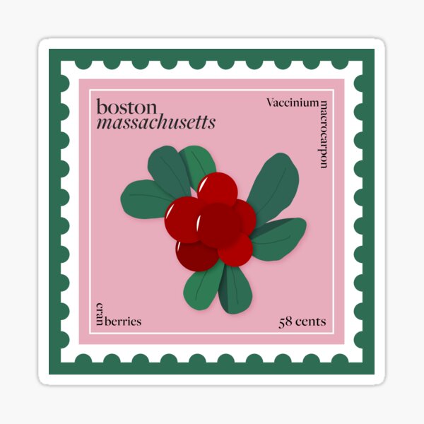 boston stamp Sticker
