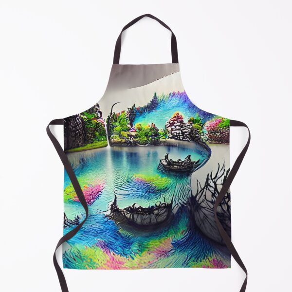 Item preview, AI Generated Art, Fantasy Lake designed and sold by ACC .