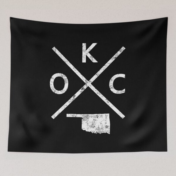 Item preview, Vintage Oklahoma City Retro OKC Cross designed and sold by pixeljamz.