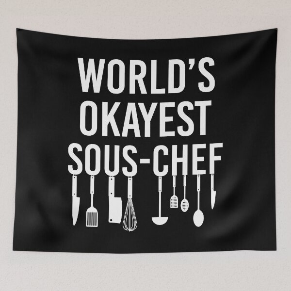 Item preview, World's Okayest Sous-Chef designed and sold by Hapoel.