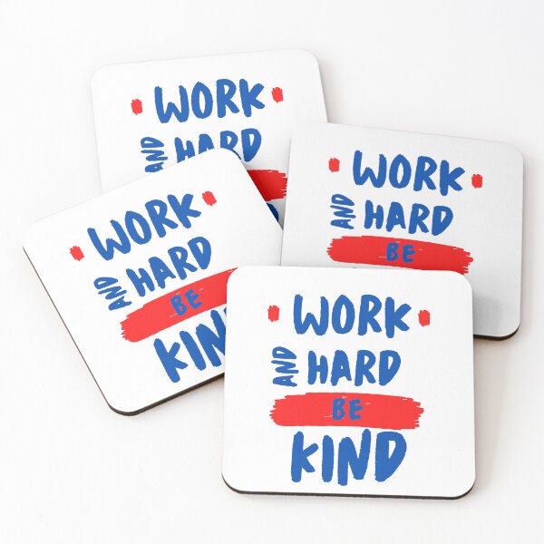 Item preview, Work Hard and Be Kind designed and sold by DoraHappy.