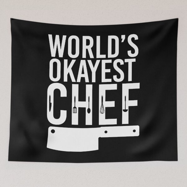 Item preview, World's Okayest Chef designed and sold by Hapoel.