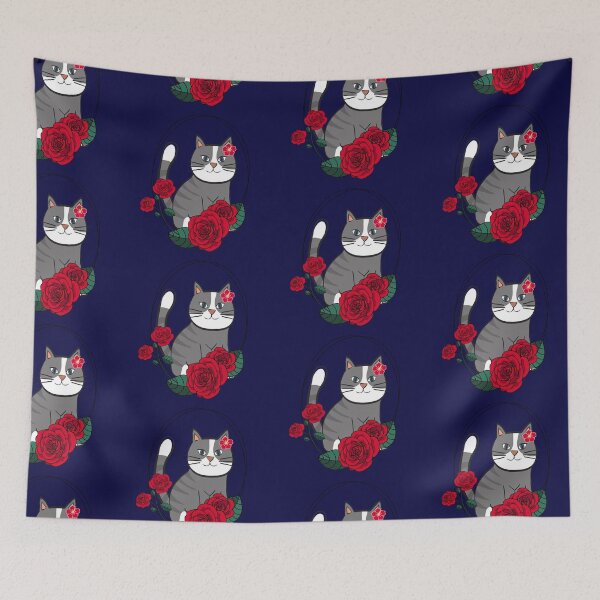 Item preview, kitten with flowers designed and sold by EMIPRINCESS.