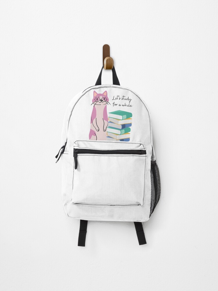Thumbnail 1 of 3, Backpack, Let´s study for a while. designed and sold by EMIPRINCESS.