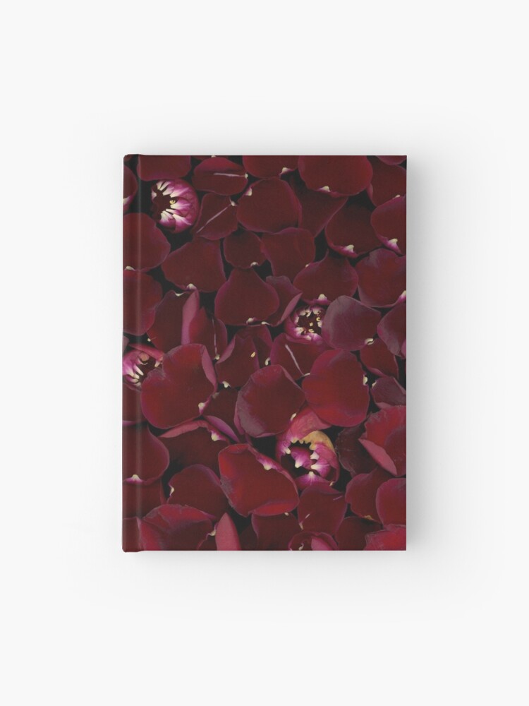 Cuaderno de tapa dura for Sale con la obra «pétalos de rosa floral