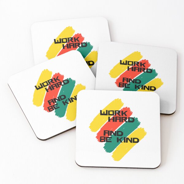Item preview, Work Hard and Be Kind designed and sold by DoraHappy.