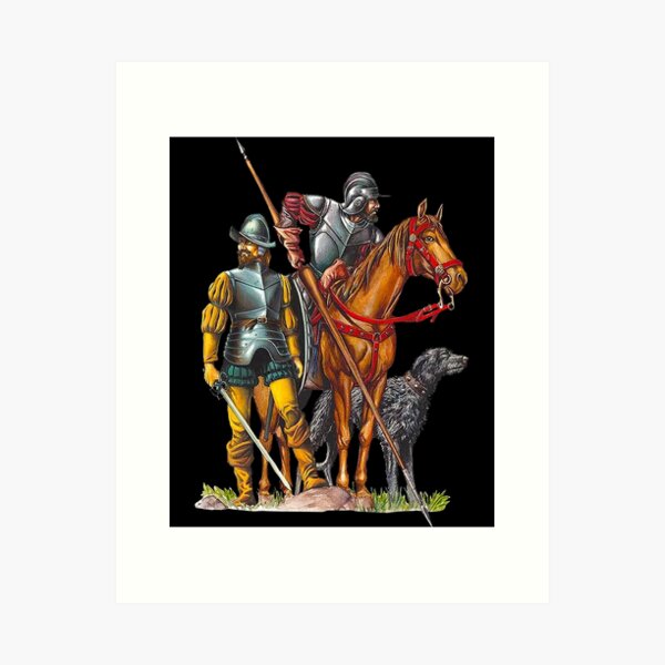 Heroic Knight and his Squire. Medieval Solider, Legendary Character Art  Print for Sale by ScrewLooseArt