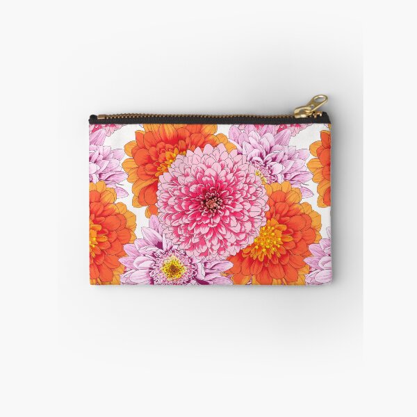 Item preview, Chrysanthemums Party - Pink, lilac & orange designed and sold by MaeParadise.