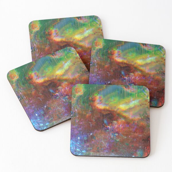 Item preview, Broken illusion abstract rainbow colorful texture  designed and sold by stuukstly.