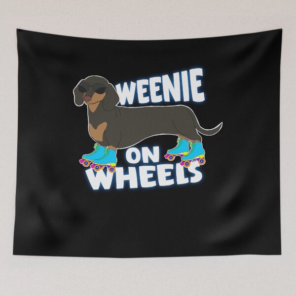 Item preview, Weenie on Wheels Dachshund Roller Skates designed and sold by Cedarrue.