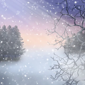 Artwork thumbnail, Snowy day. by LinLinKB