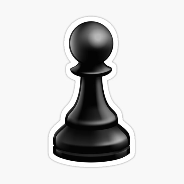 Rook Chess Sticker (Black)