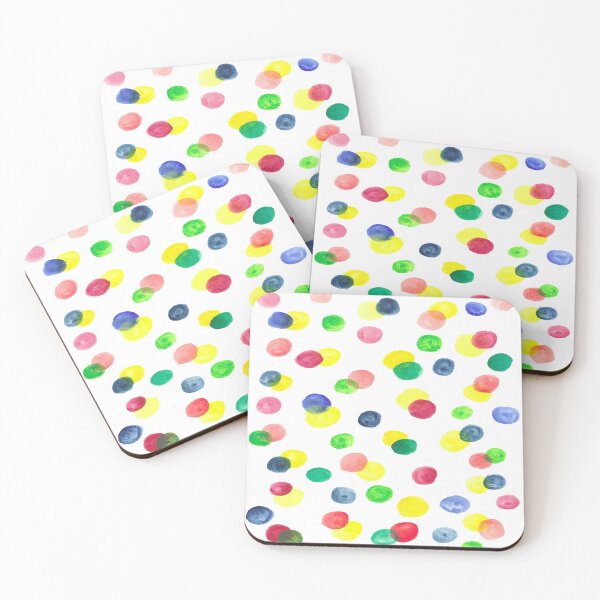 Item preview, Happy and bright Watercolor Rainbow Dots designed and sold by KatieDiamondArt.