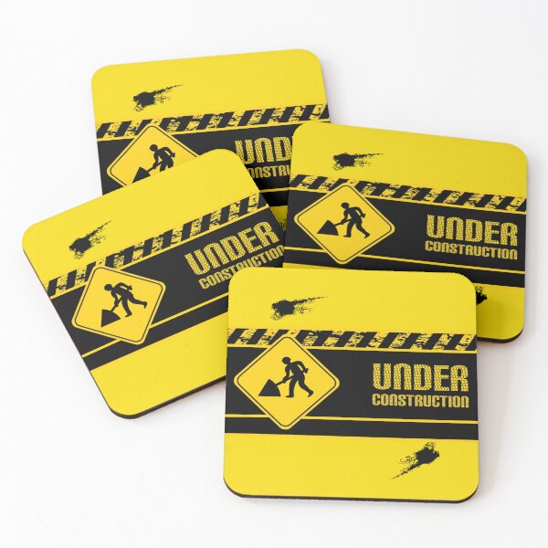 Item preview, Under Construction in yellow and black designed and sold by GOTOCREATE.