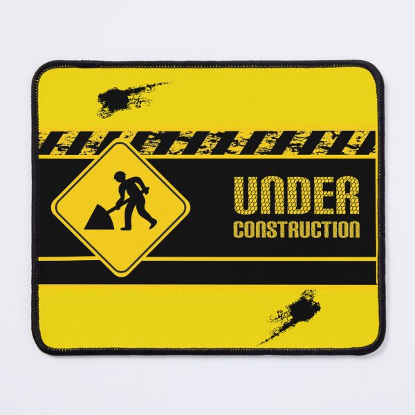 Item preview, Under Construction in yellow and black designed and sold by GOTOCREATE.