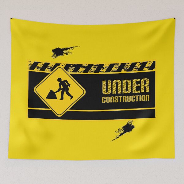 Item preview, Under Construction in yellow and black designed and sold by GOTOCREATE.
