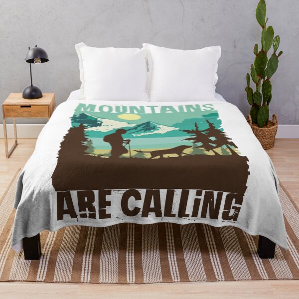Item preview, Mountains are calling, hiking with your dog designed and sold by elmanchour.