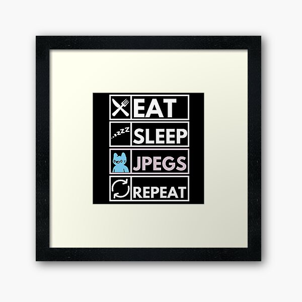Item preview, Funny NFT Eat Sleep JPGES Repeat designed and sold by nft-millionaire.