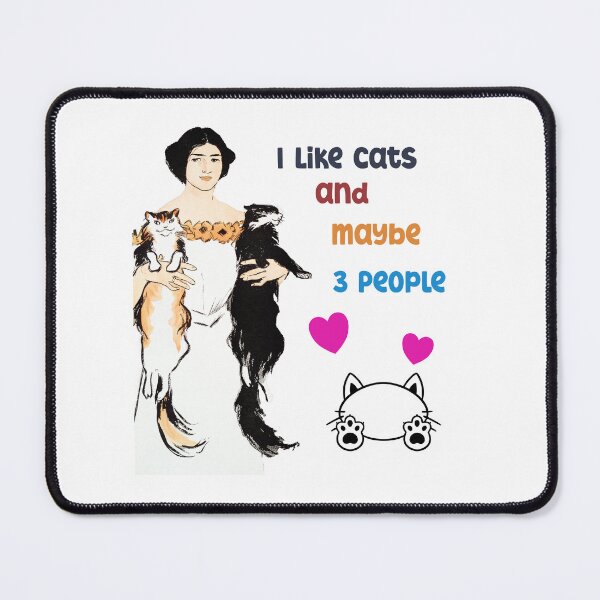 Item preview, I love cats and maybe 3 more people - retro design designed and sold by VitoTDesign.