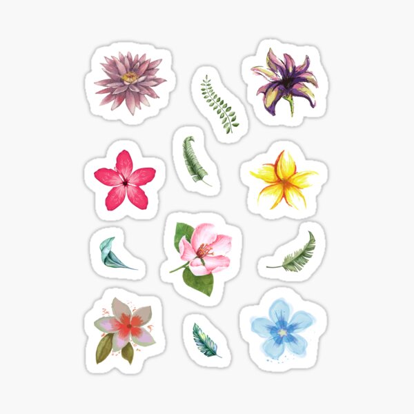 Bullet Journal Flower Sticker, Stickers Notebook Flowers