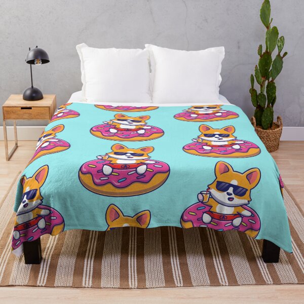 Item preview, Cute Corgi Dog on Donut designed and sold by dhdesigns2021.