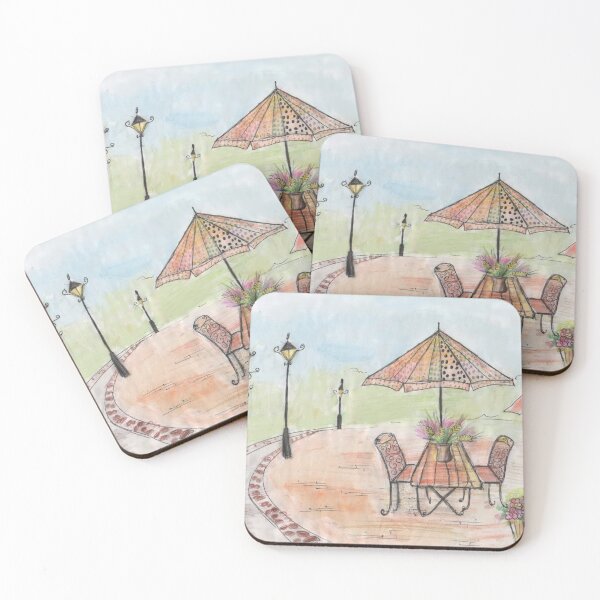 Item preview, A Cozy Summer Cafe In Colors designed and sold by mila-ola.