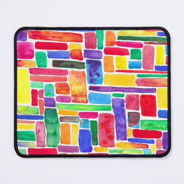 Item preview, Happy and bright Watercolor Rainbow Blocks designed and sold by KatieDiamondArt.