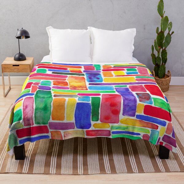Item preview, Happy and bright Watercolor Rainbow Blocks designed and sold by KatieDiamondArt.