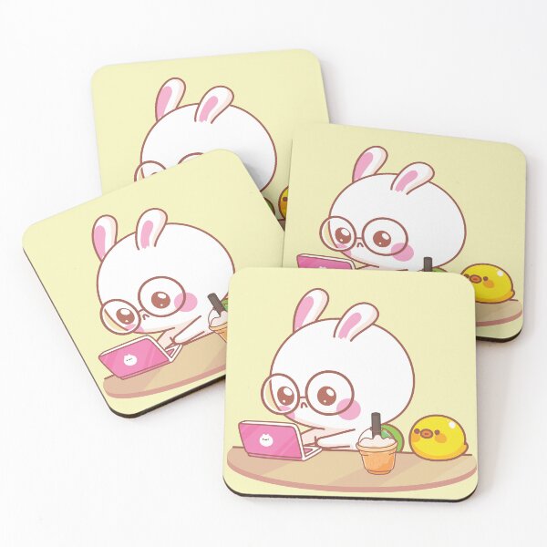 Item preview, Cute Rabbit and Duck Working designed and sold by dhdesigns2021.