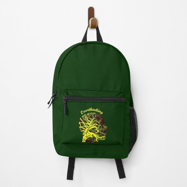 Item preview, warning overthinking kills your happiness - crazy head designed and sold by Topiest.
