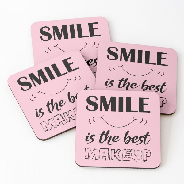 Item preview, A smile is the best make up - World smile day inspirational quotes for women designed and sold by Alice-Elgawi.